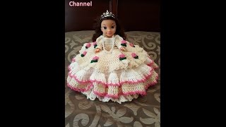 Crochet Bed Doll Pillow DIY Tutorial [upl. by Nylakcaj816]