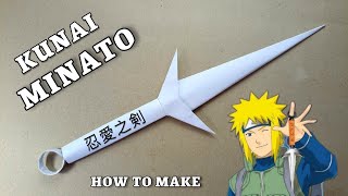 MAKING MINATO KUNAI FROM PAPER   How To Make a Paper Kunai [upl. by Pals]