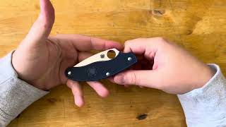 First Impressions Spyderco S110v UKPK [upl. by Krystalle176]