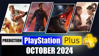 PS PLUS OCTOBER 2024 Prediction of FREE GAMES for PS4  PS5 in PS OCTOBER monthly games 2024 [upl. by Yessak]