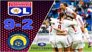 Olympique Lyonnais vs Montauban FC  all goals  Coup de France Feminine [upl. by Wang]