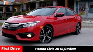 Next generation quothonda civic 2016quotIndian Review by first Drive [upl. by Settle764]