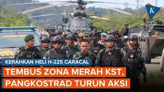 Pangkostrad Tembus Zona Merah KST Kerahkan H225 Caracal yang Dilengkapi Senjata Mesin Otomatis [upl. by Ziom]