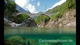 CaravaningReisende mit dem Wohnmobil im Tessin [upl. by Ennaecarg506]