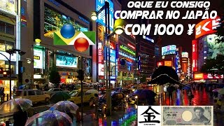 Oque eu Consigo Comprar com 1000 Ienes no Japão [upl. by Rdnaskela359]