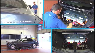 MercedesBenz CClass W205 PlugIn Hybrid Battery Removal Tutorial [upl. by Ulda]