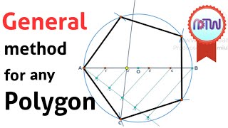 How to Inscribe a Polygon inside a Circle  General Method [upl. by Borras]