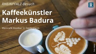 Kaffeekünstler Markus Badura [upl. by Enrobialc]