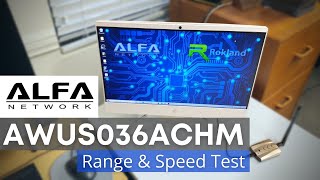 ALFA AWUS036ACHM Dual Band 5 GHz WiFi Speed Test vs AWUS036NH previous gen 24 GHz USB adapter [upl. by Penelope]