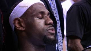 LeBrons meditation during the timeout [upl. by Beauregard148]