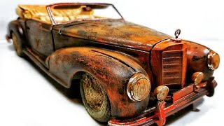 Restoring Abandoned Model Cars 118 Mercedes Benz 300 S Roadster [upl. by Channa295]