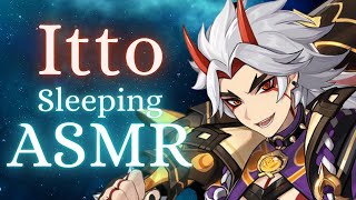 M4A Itto Likes To Hog All The Blankets When He Sleeps Genshin Impact Sleeping ASMR [upl. by Ytissahc626]