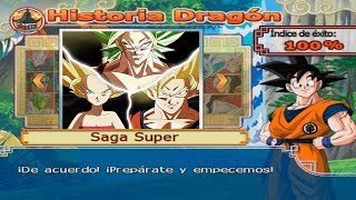 Goku SSJ2 vs Caulifla SSJ2 y Kale SSJ Berserker  DRAGON BALL Z BUDOKAI TENKAICHI 4 MODO HISTORIA [upl. by Divad351]