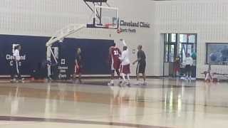 Andrew Bynums first Cavs practice [upl. by Bryce]