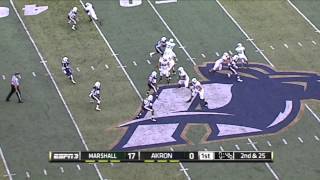 Marshall Highlights vs Akron Football 2014 [upl. by Odnalo]