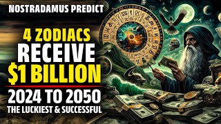 Nostradamus Predicted These 4 Zodiac Signs Receive 1 Billion USD From 2024 To 2050  Horoscope [upl. by Genie331]