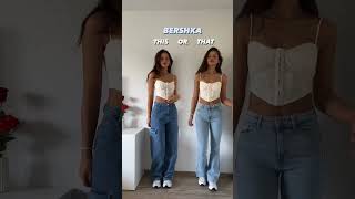 BERSHKA HAUL  Links in description ⬇️🛍 shorts bershka bershkahaul fashion outfits [upl. by Melcher]