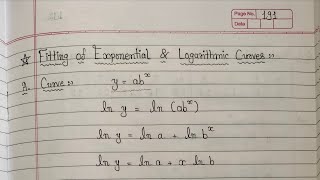 55  y  abx  Fitting of Exponential amp Logarithmic Curves  Curve Fitting  PS [upl. by Stefan]