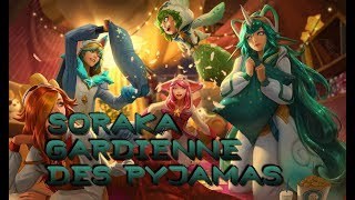 Skin Soraka gardienne des pyjamas  League of legends FR [upl. by Kcirderfla927]