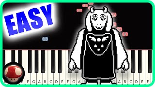 Heartache  Undertale  EASY Piano TutorialSynthesia Top Anime Music [upl. by Aniehs]