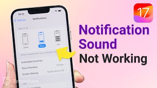 iOS 17 How to Change Notification Sound On iPhone InstagramWhatsApp Notification Not Working） [upl. by Nerrol]