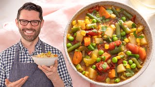 Easy Vegetable Soup Recipe  Beyond Easy [upl. by Eimoan]