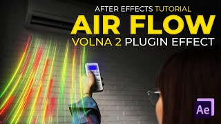 AIR FLOW animation effect  After effects Tutorial  Volna 2 [upl. by Otrebogad]