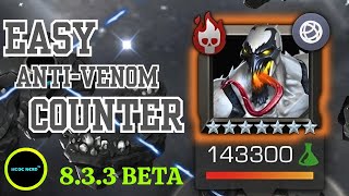 ANTIVENOM SOLO  833 Boss  MCOC Beta Testing [upl. by Seymour]