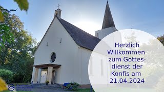 21 April 2024  Gottesdienst aus der Lutherkirche [upl. by Eizle]