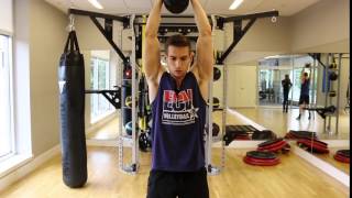 How to Perform a Single Kettlebell Thruster [upl. by Eninaj]