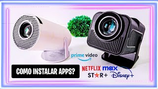 Como instalar aplicativos de filmes e séries no seu projetor Android  HY300  HY320 😎🍿 [upl. by Trillby]