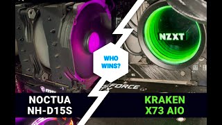 Air Cooler vs Liquid Cooler  Noctua NHD15S vs NZXT Kraken X73  Which is best for Intel I7 12700k [upl. by Helbon]