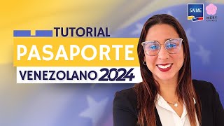 🧐👉PASAPORTE VENEZOLANO 2024 🚀🌏PASO A PASO [upl. by Settera]