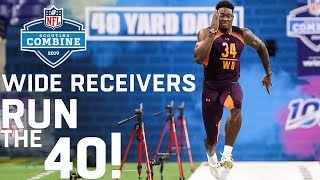 Wide Receivers Run the 40Yard Dash  2019 NFL Scouting Combine Highlights [upl. by Leid]