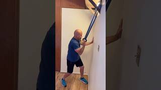 Pulldowns amp grip strength strengthcoach resistancebandtraining pulldowns biceps [upl. by Asereht]