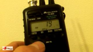 MIDLAND 75805 HANDHELD CB  WEATHER  FM RADIO 40 CHANNEL [upl. by Anirtak111]