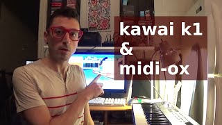 Transfer Patches To Kawai K1 Using MidiOX [upl. by Gebler364]