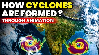 How Cyclones Are Formed  🤔  Science Behind Cyclones Through Animation  OnlyIAS [upl. by Betthel]