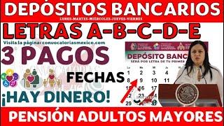 ¡HOY REGAL0 FELICIDADES 🎯Inician Depósitos Pensión Bienestar Adultos Mayores ABCDE 12345 [upl. by Euqinot]