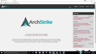 How to Install ArchStrike Security Layer on Arch Linux [upl. by Dermot116]