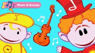 Learn Musical Instruments for Kids with The Notekins  Early Learning Videos with Music for Babies [upl. by Okkin]