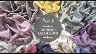 So kürzt Du Deinen Vorhang mit einem Bügelband  SARAH amp SUE HOW TO [upl. by Paulson]