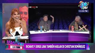 RICARDO MENDOZA Y JORGE LUNA TAMBIÉN HABLAN DE CHRISTIAN DOMÍNGUEZ [upl. by Sykleb133]