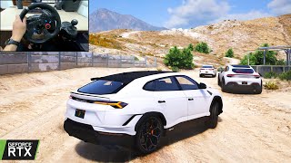 Robbing 2024 Lamborghini Urus Performante from MAFIA CONVOY in GTA 5  Offroading Gameplay [upl. by Meras880]