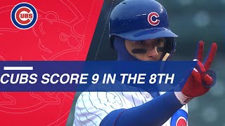 Cubs come back with ninerun 8th inning [upl. by Arratahs699]