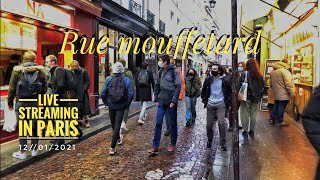 🇫🇷 quotRUE MOUFFETARDquot LIVE STREAMING IN PARIS  EDIT VERSION  12012021 [upl. by Baptist]