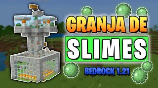 GRANJA DE SLIMES SIN CHUNK para Minecraft Bedrock 121 [upl. by Azelea]