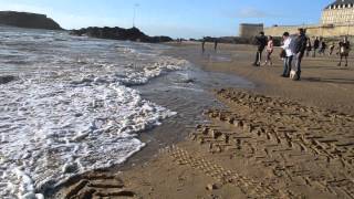 SaintMalo  Vidange et marée montante de la Piscine de Bon secours 2013 PART 2 [upl. by France89]