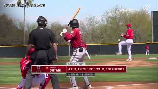 Shohei Ohtani makes minor league start to prepare for MLB Opening Day｜Los Angeles Angels｜大谷翔平｜野球 [upl. by Dolloff]