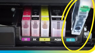 Een inkt cartridge vervangen in mijn inkjetprinter [upl. by Hallee]